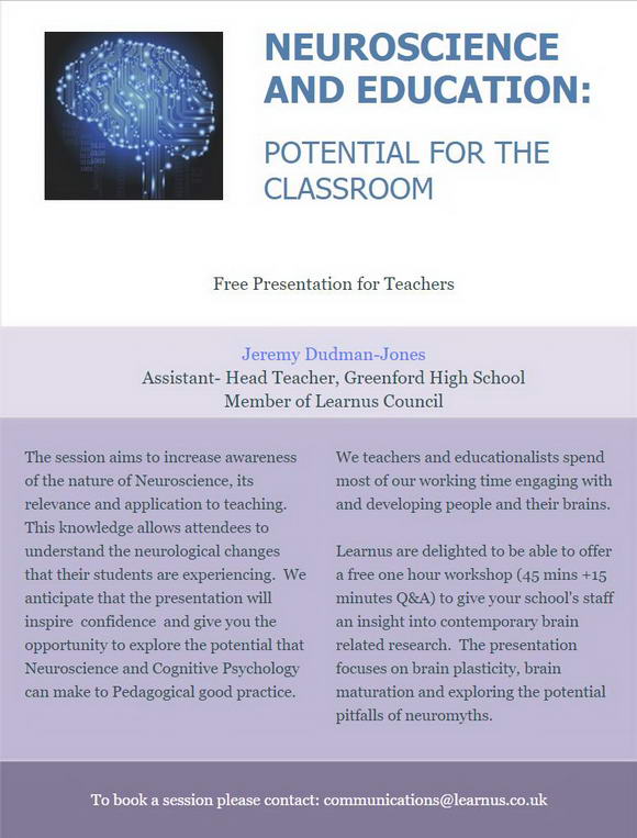 Potential for the Classroom workshop flyer